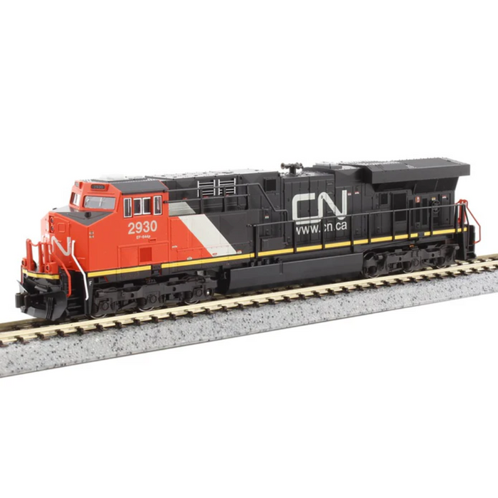 Kato USA 176-8950 N GE ES44AC GEVO - Standard DC -- Canadian National #2899 (black, red, white; Website Logo)
