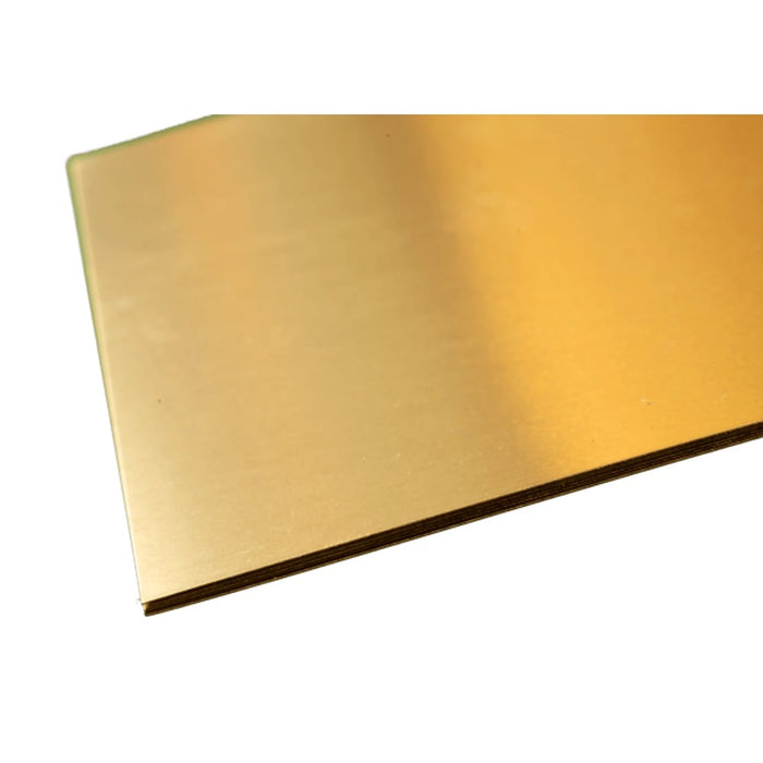 K&S 251 Brass Sheet .010" - 4" x 10"