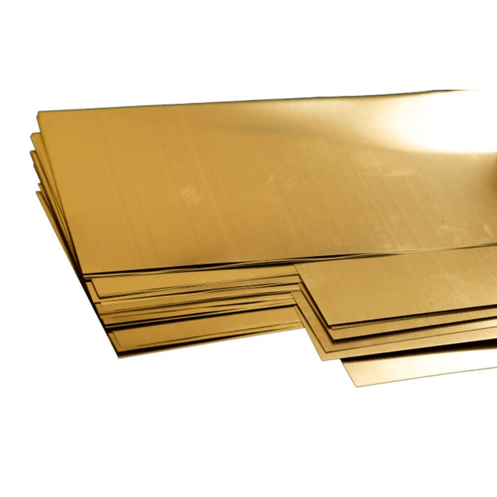 K&S 258 Sheet Brass Shim (6 Pieces - .001 .002 .002 .005)