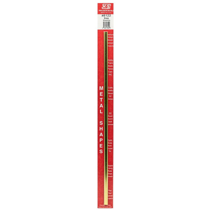 K&S 8122 Streamline Brass Tube - 12" Length