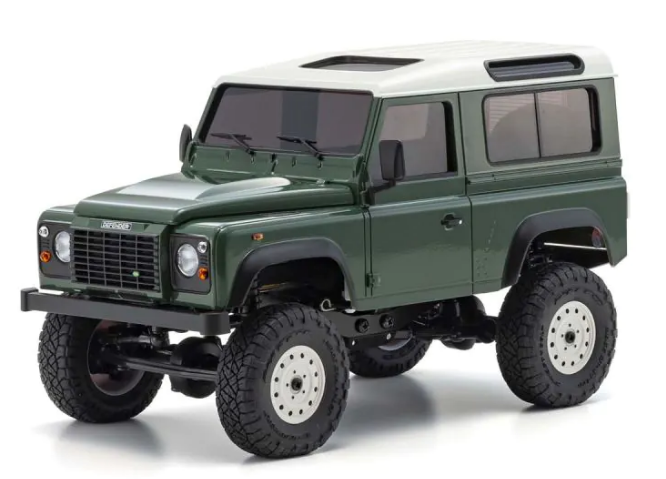 Kyosho 32529GR-B MINI-Z MX-01 4x4 Series Land Rover Defender Green