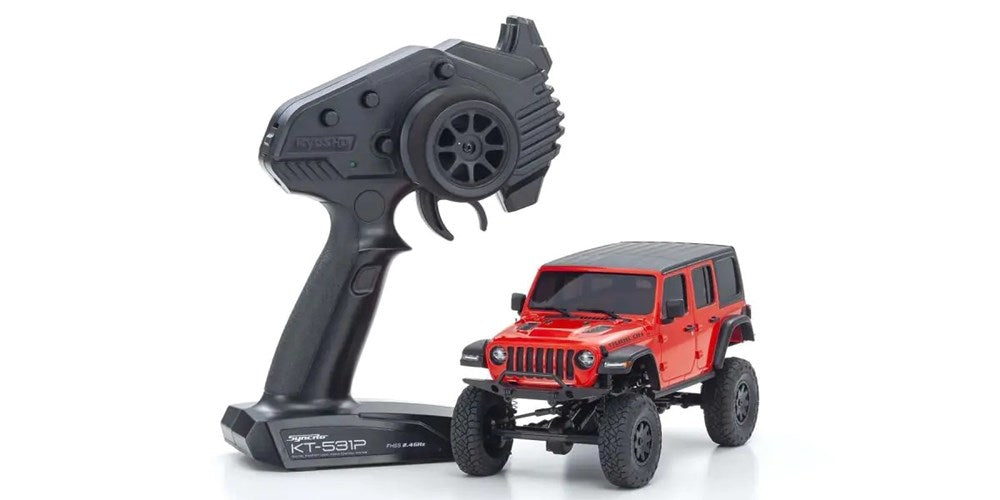 Kyosho 32521R-B MINI-Z MX-01 4x4 Series Jeep Wrangler Unlimited Rubicon - Firecracker Red