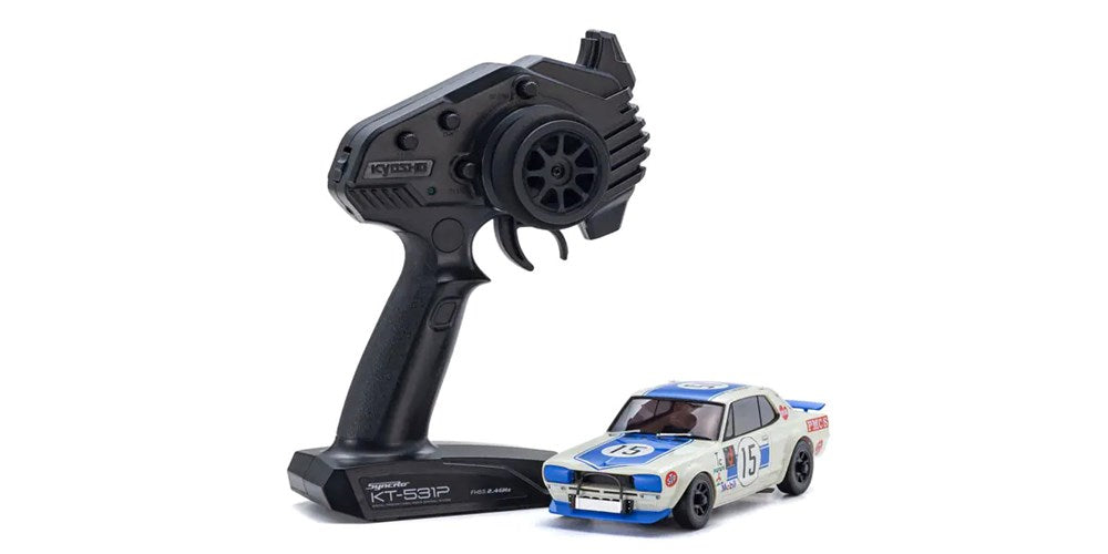 Kyosho 32643BL MINI-Z AWD (MA-020) Nissan Skyline 2000GT-R (KPGC10) Racing 1972 #15 Blue