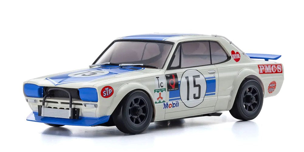 Kyosho 32643BL MINI-Z AWD (MA-020) Nissan Skyline 2000GT-R (KPGC10) Racing 1972 #15 Blue