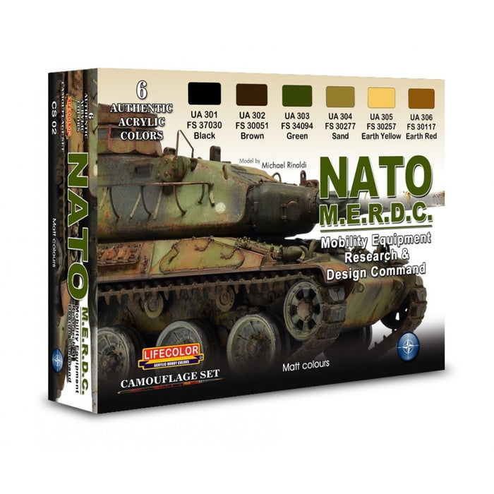 Lifecolor CS02 NATO M.E.R.D.C. Vehicles Set (6 pk - 22ml)