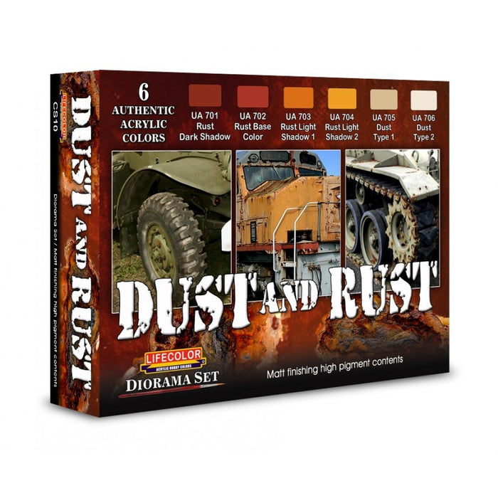 Lifecolor CS10 Dust and Rust Set (6 pk - 22ml)