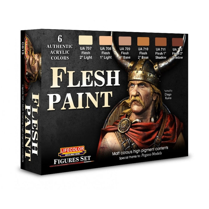 Lifecolor CS13 Flesh Paint Set (6 pk - 22ml)
