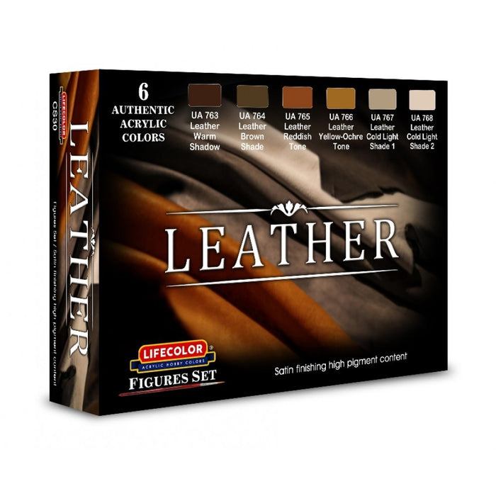 Lifecolor CS30 Leather Set (6 pk - 22ml)
