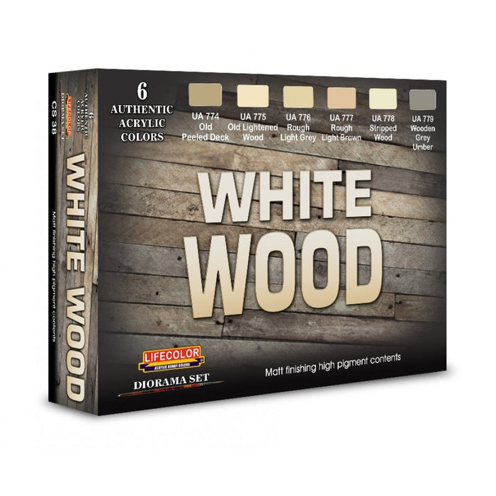 Lifecolor CS38 White Wood Set (6 pk - 22ml)