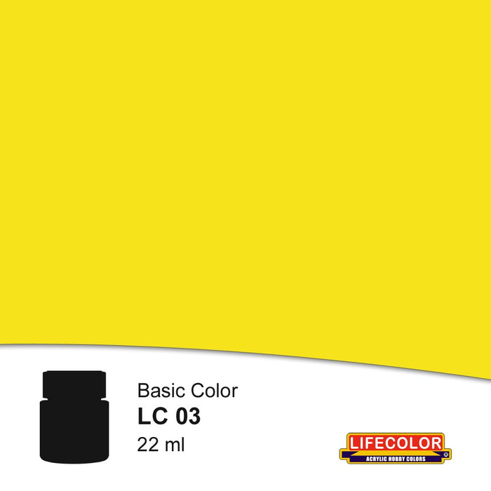 Lifecolor LC03 Matt Yellow [FS33591] 22ml