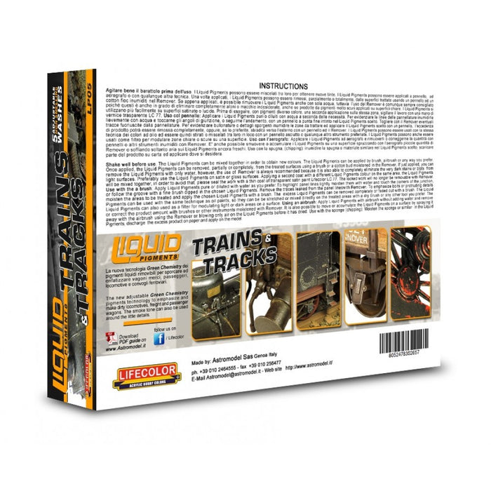 Lifecolor LP05 Trains and Tracks Set (6 pk - 22ml)