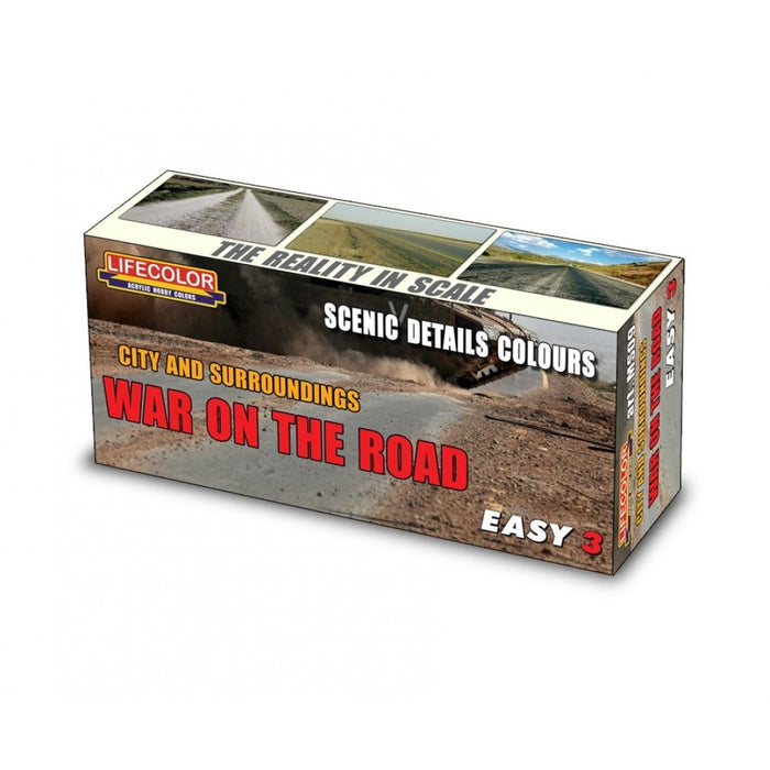 Lifecolor MS09 War on the Road Easy-3 Set (3 pk - 22ml)