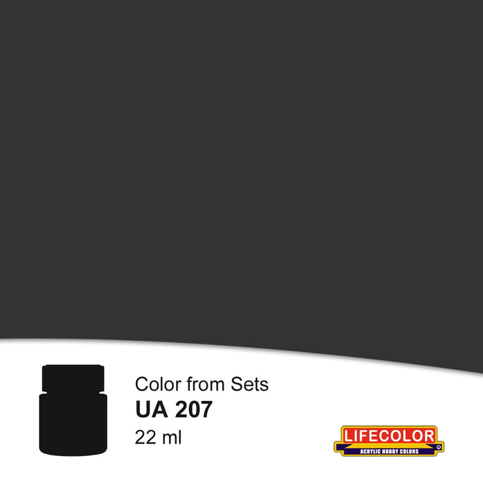 Lifecolor UA207 Schwarzgrau Panzergrau RAL 7021 22ml