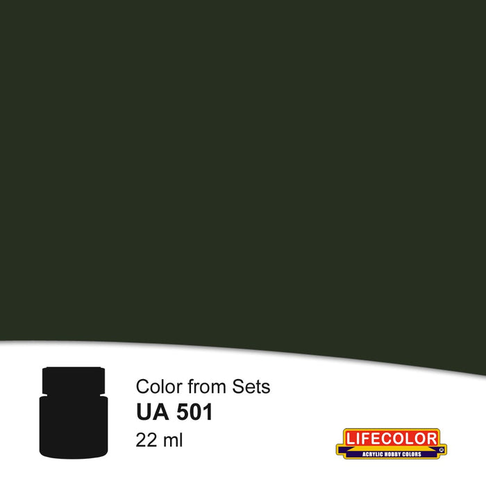 Lifecolor UA501 Luftwaffe Schwarzgrun RLM 70 22ml