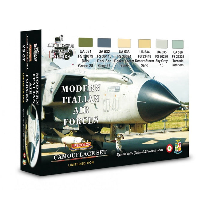 Lifecolor XS07 Italian Modern Aircraft Set (6 pk - 22ml)