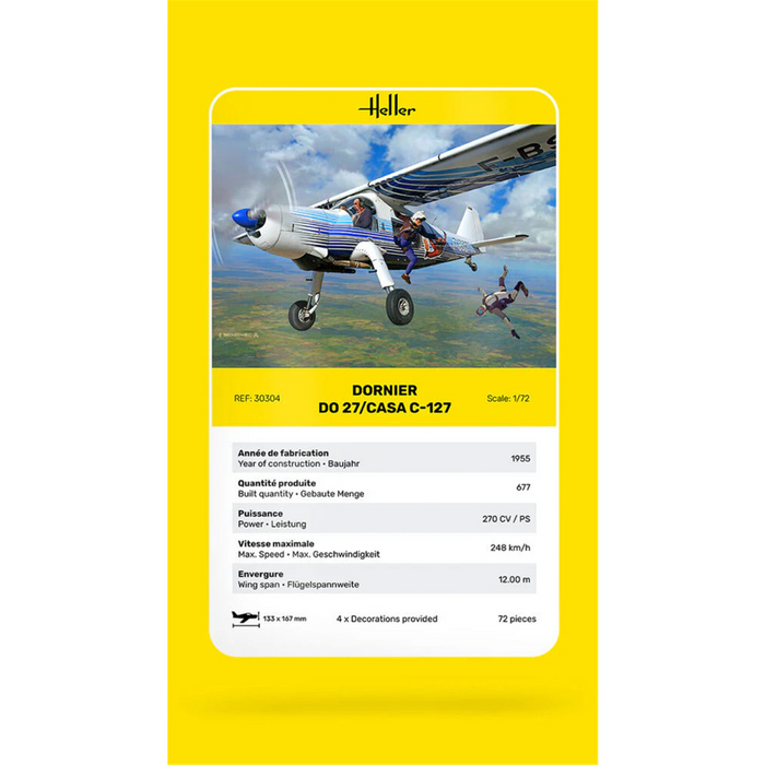 Heller 30304 1:72 DO27/CASA C-127
