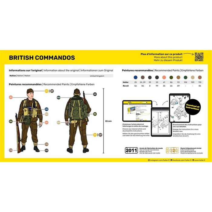 Heller 49632 1:72 British Commandos