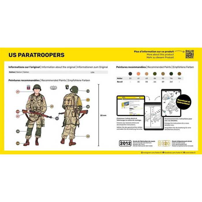 Heller 49651 1:72 US Paratroopers