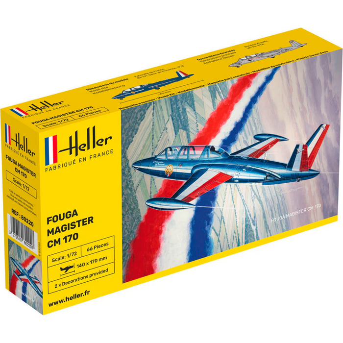 Heller 80220 1:72 Fouga Magister CM 170