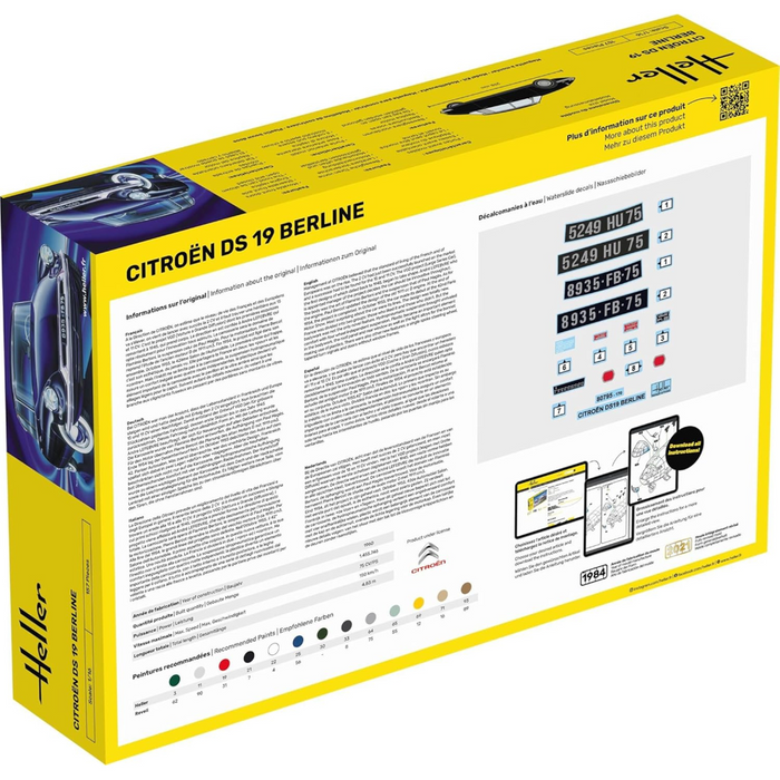 Heller 80795 1:16 Citroen DS 19