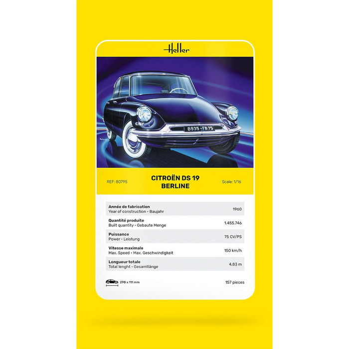 Heller 80795 1:16 Citroen DS 19
