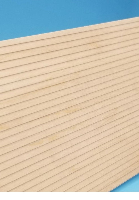 Midwest 4450 Basswood Clapboard/Weatherboard Siding 3.2mm Spacing - 1/8" x 3"x 24"