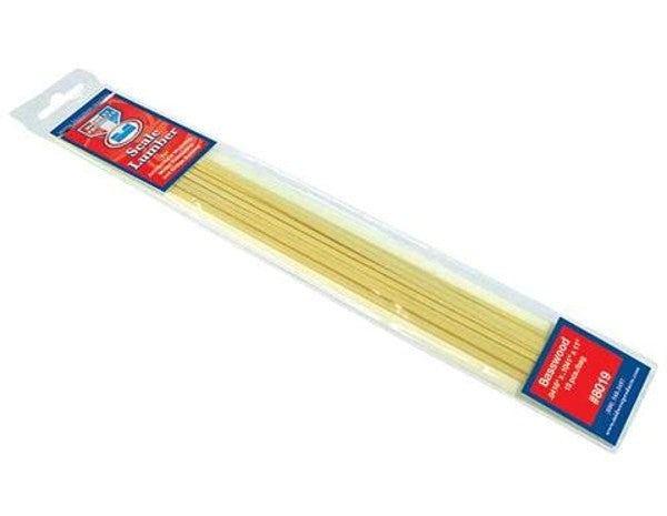 Midwest Products 8019 Basswood Scale Lumber 1.06x2.64x279.4mm (15pcs)