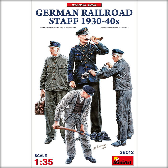 MiniArt 38012 1:35 German Railroad Staff 1930-40s