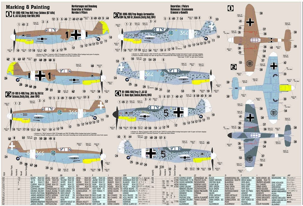 Mister Craft C-88 1:72 BF-109 G-4 Trop Shiess