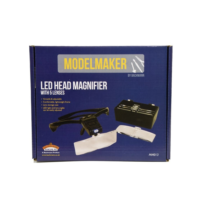 Model Maker MM013 LED Head Magnifier with 5 Lenses