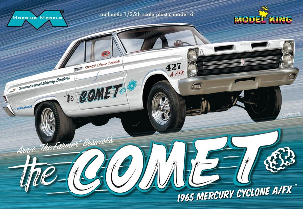 Moebius Models 1223 1:25 1965 Mercury Cyclone - Arnie "the Farmer" Beswick's the Comet 65 Cyclone A/FX