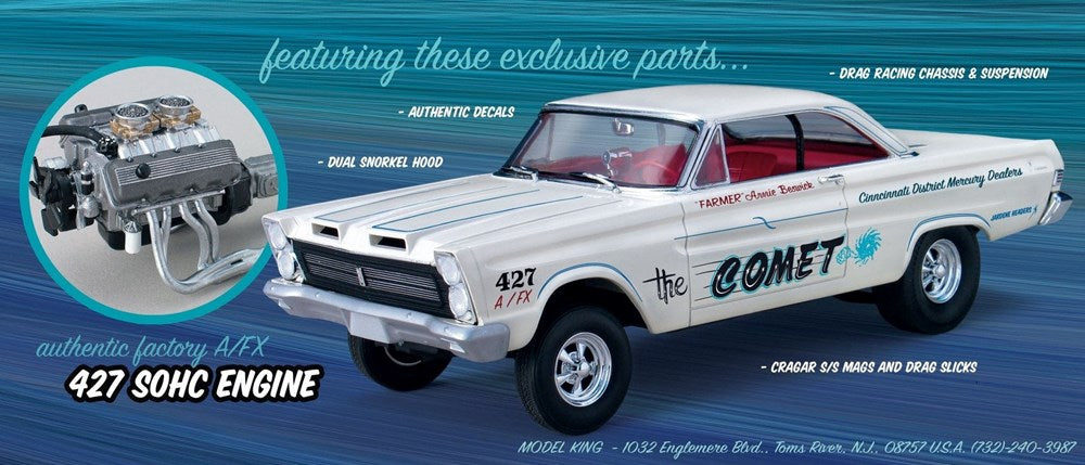 Moebius Models 1223 1:25 1965 Mercury Cyclone - Arnie "the Farmer" Beswick's the Comet 65 Cyclone A/FX
