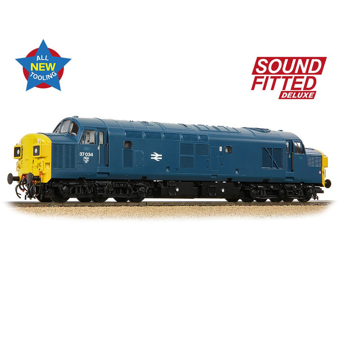 Branchline [OO] 35-301SFX Class 37/0 Split Headcode 37034 BR Blue