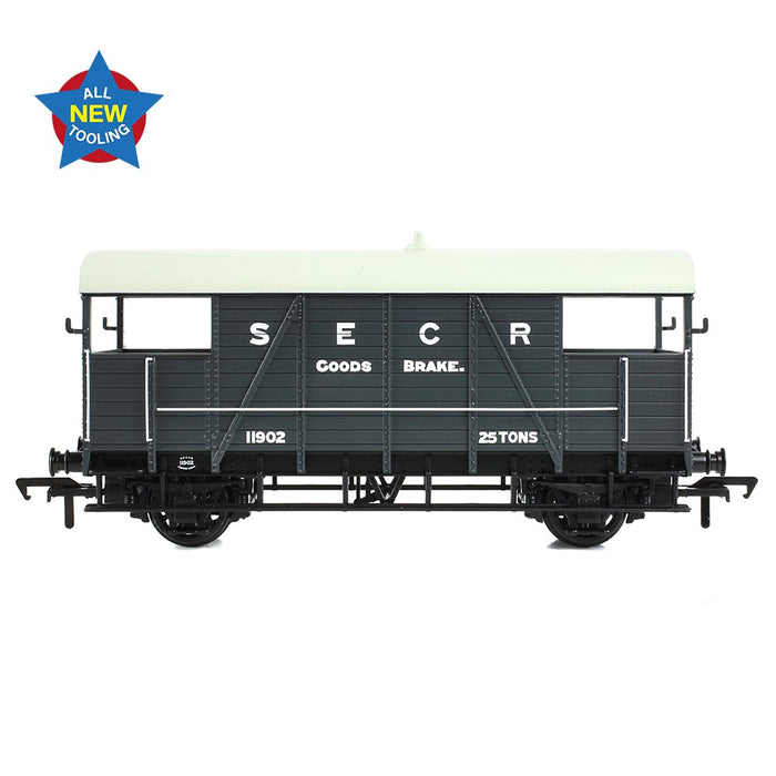 Branchline [OO] 38-915 SE&CR 25T 'Dance Hall' Brake Van SE&CR Grey