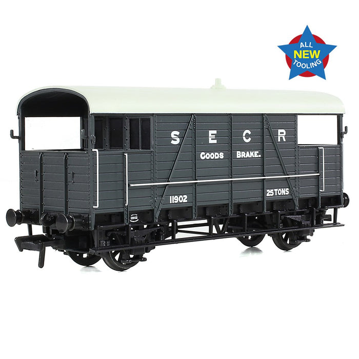 Branchline [OO] 38-915 SE&CR 25T 'Dance Hall' Brake Van SE&CR Grey