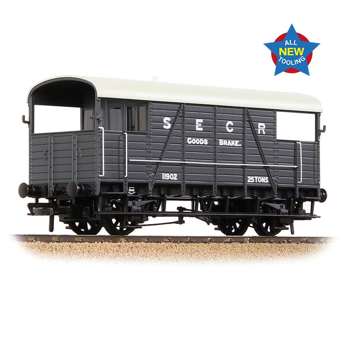 Branchline [OO] 38-915 SE&CR 25T 'Dance Hall' Brake Van SE&CR Grey
