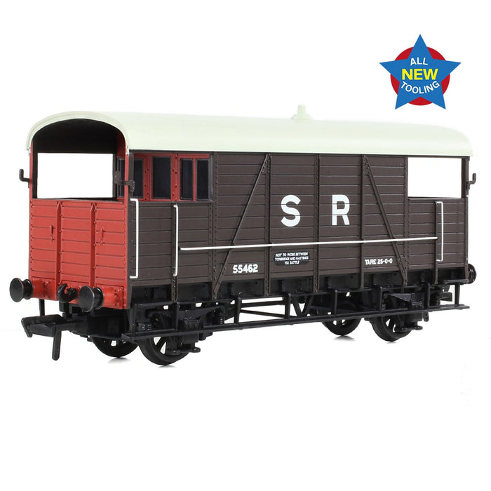 Branchline [OO] 38-916 SE&CR 25T 'Dance Hall' Brake Van SR Brown