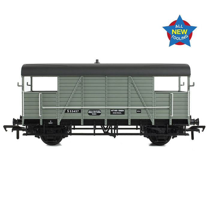 Branchline [OO] 38-917 SE&CR 25T 'Dance Hall' Brake Van BR Grey (Early)