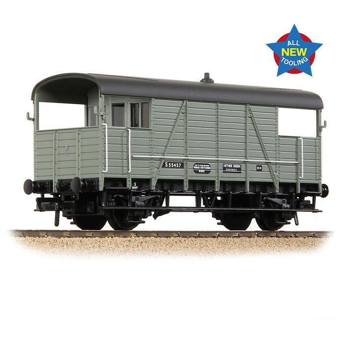 Branchline [OO] 38-917 SE&CR 25T 'Dance Hall' Brake Van BR Grey (Early)