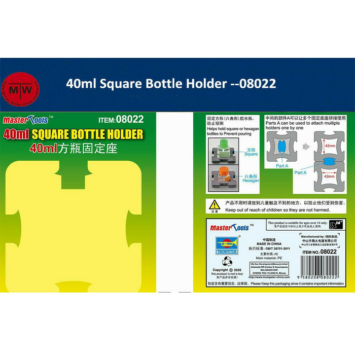 Master Tools 08022 40ml Square Bottle Holder