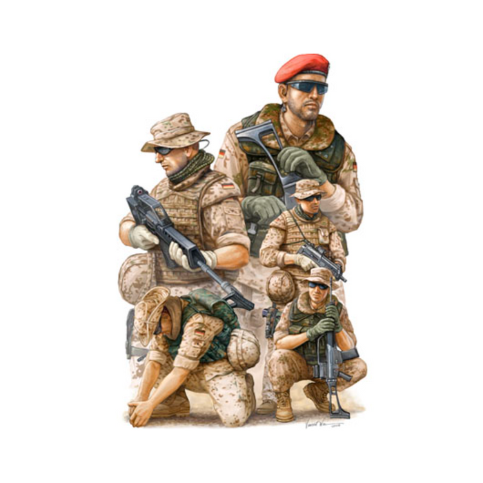 Trumpeter 00421 1:35 Modern German ISAF Soldiers in Afghanistan