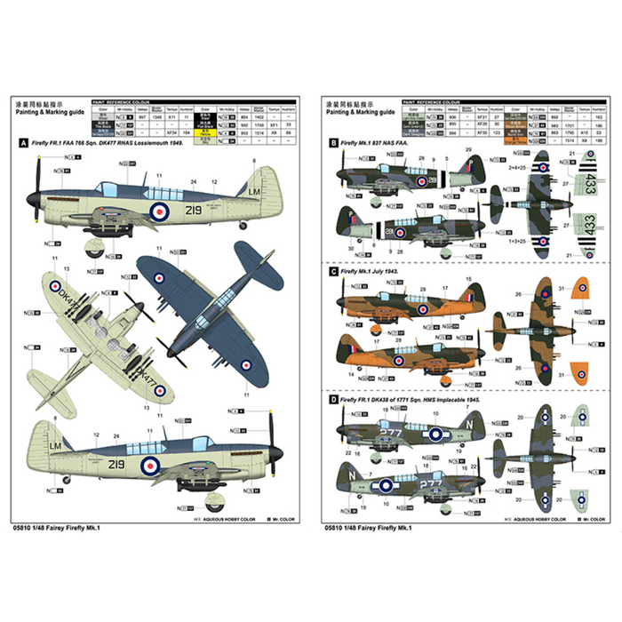 Trumpeter 05810 1:48 Fairey Firefly Mk.1