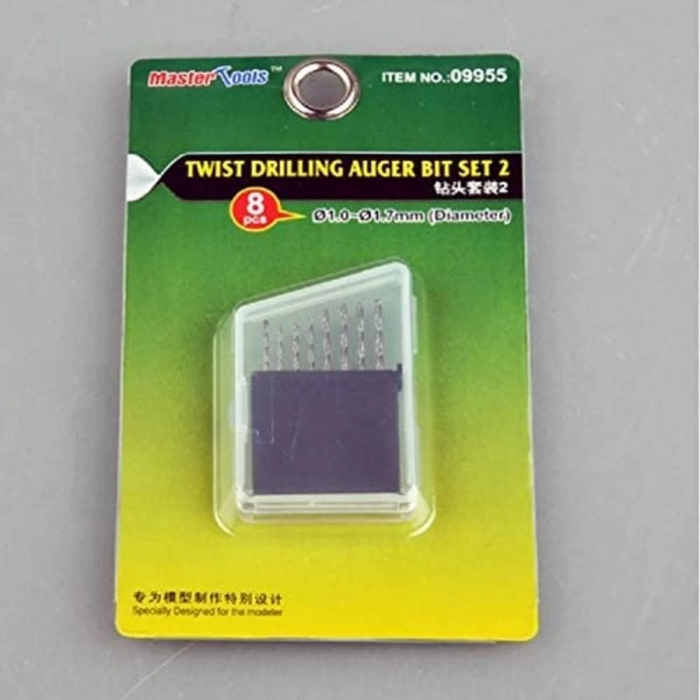 Master Tools 09955 Drill Set 2 (8 pcs - 1.0 to 1.7mm)
