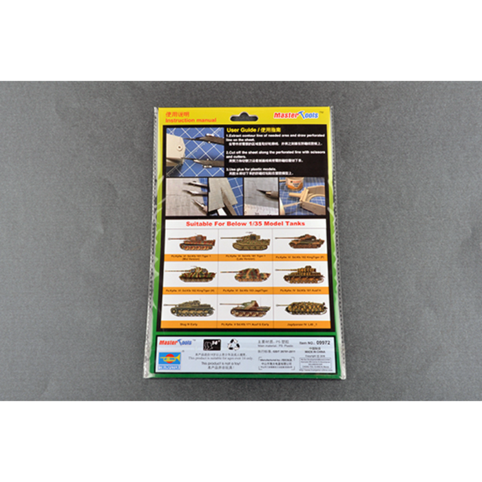 Master Tools 09972 Zimmerit Plastic Sheet - A4 Size