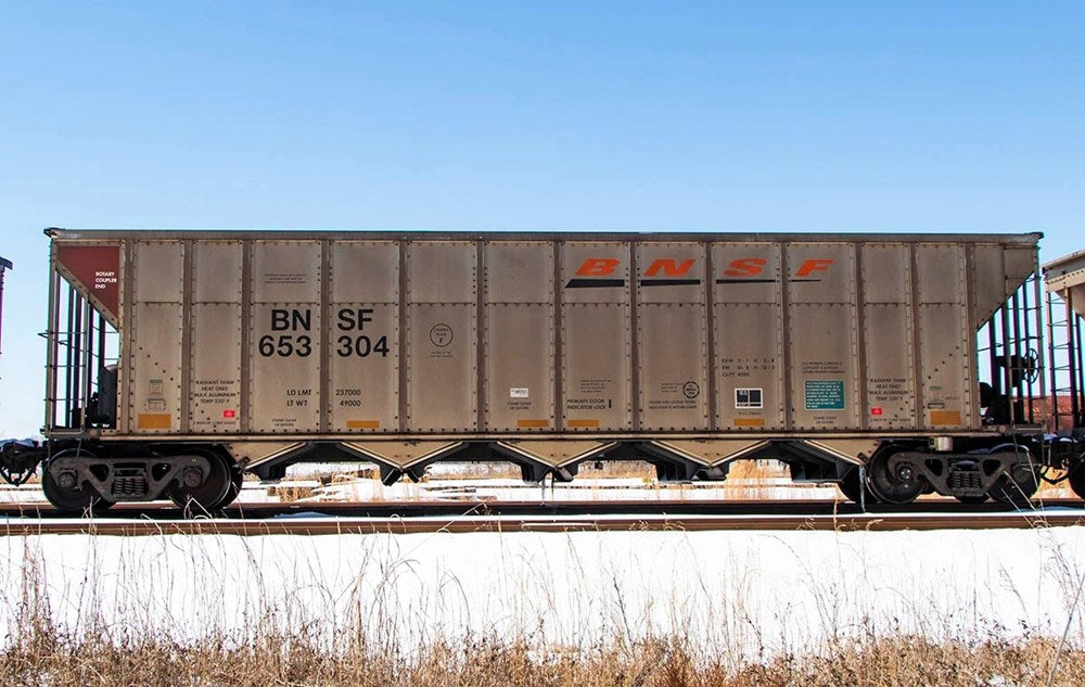 Rapido Trains 538001 N AutoFlood III RD Coal Hopper: BNSF Wedge scheme - 6 pack