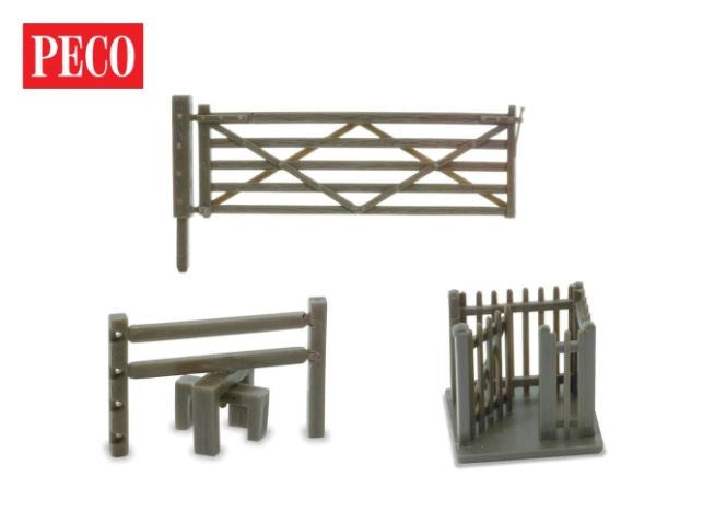 Peco NB-46 N Field Gate, Stiles and Wicket Gate