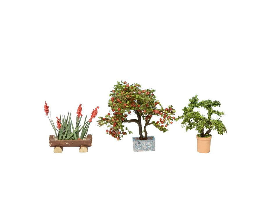 Noch 14020 HO Ornamental Plants In Tubs (3 Flower Pots)