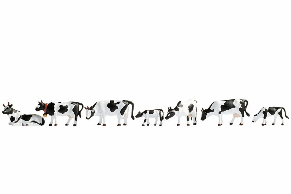 Noch 15721 HO Black & White Cows (7 animals)