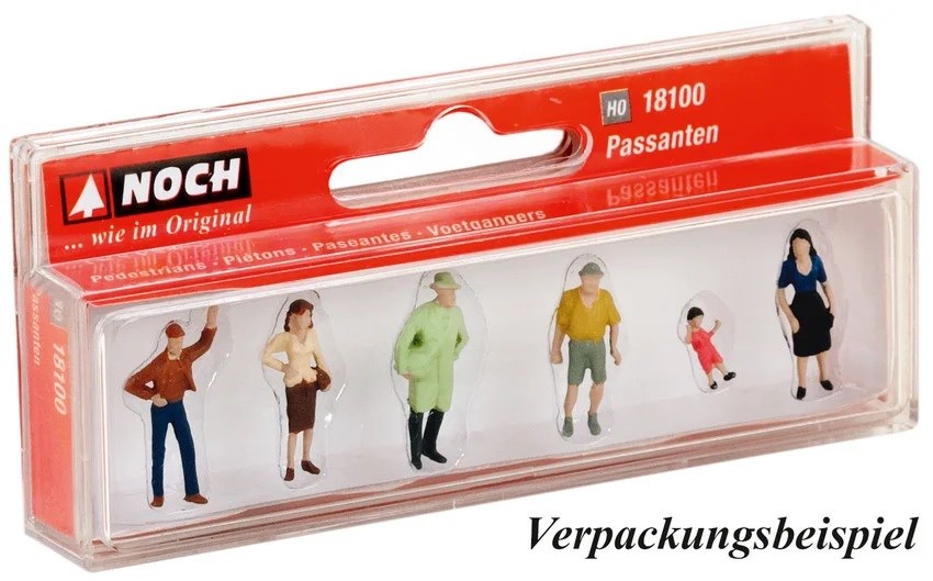 Noch 18131 HO Sitting People - Without Benches (6pcs)