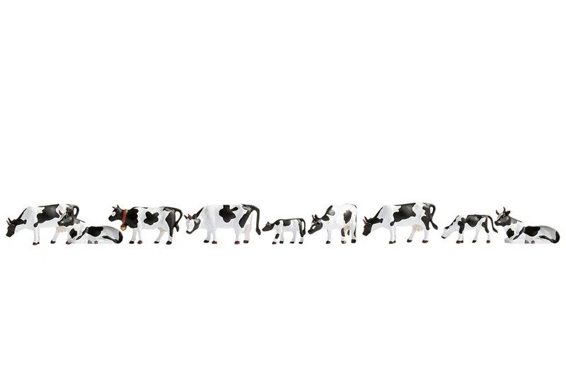 Noch 36721 N Black & White Cows (9 animals)